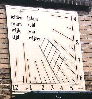 Verticale Zonnewijzer, Huize Raemwyck, Leiden